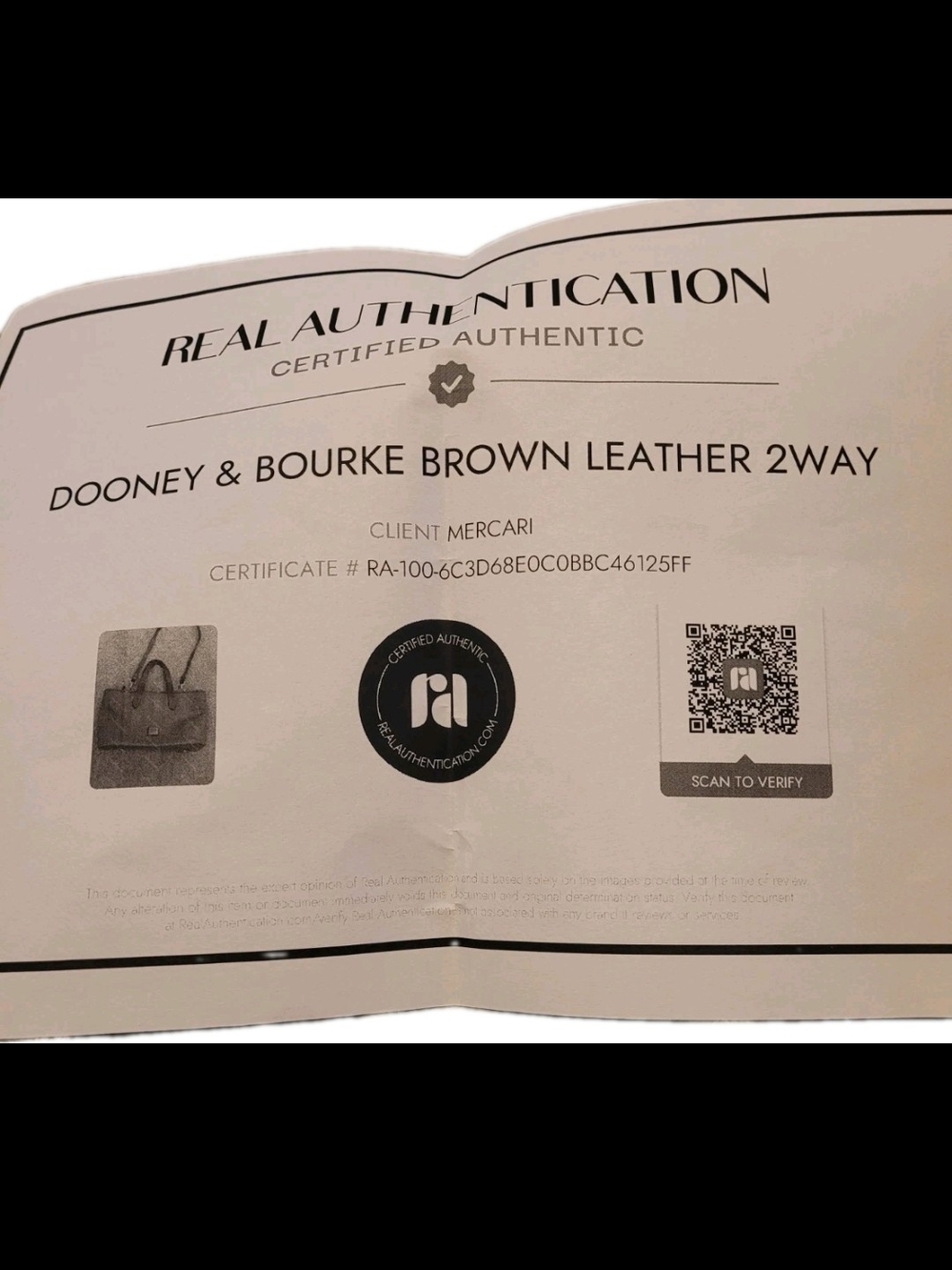 Dooney & Bourke Brown Pebbled Leather Tote Satchel Shoulder Bag Authentic - Picture 9 of 10